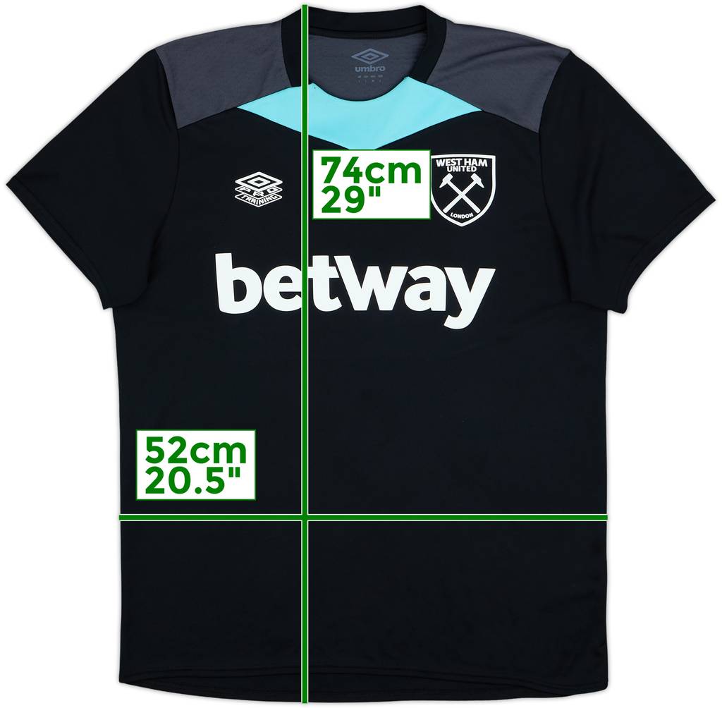 2021-22 West Ham Staff Issue Umbro Training Shirt 'AF' - 4/10 - (L)