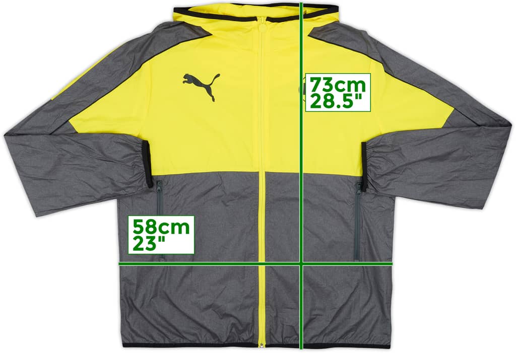 2013-14 Borussia Dortmund Puma Hooded Track Jacket - 8/10 - (L)