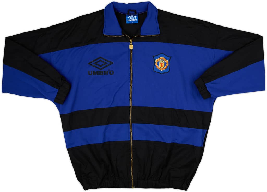 1992-93 Manchester United Umbro Track Jacket - 8/10 - (XL)