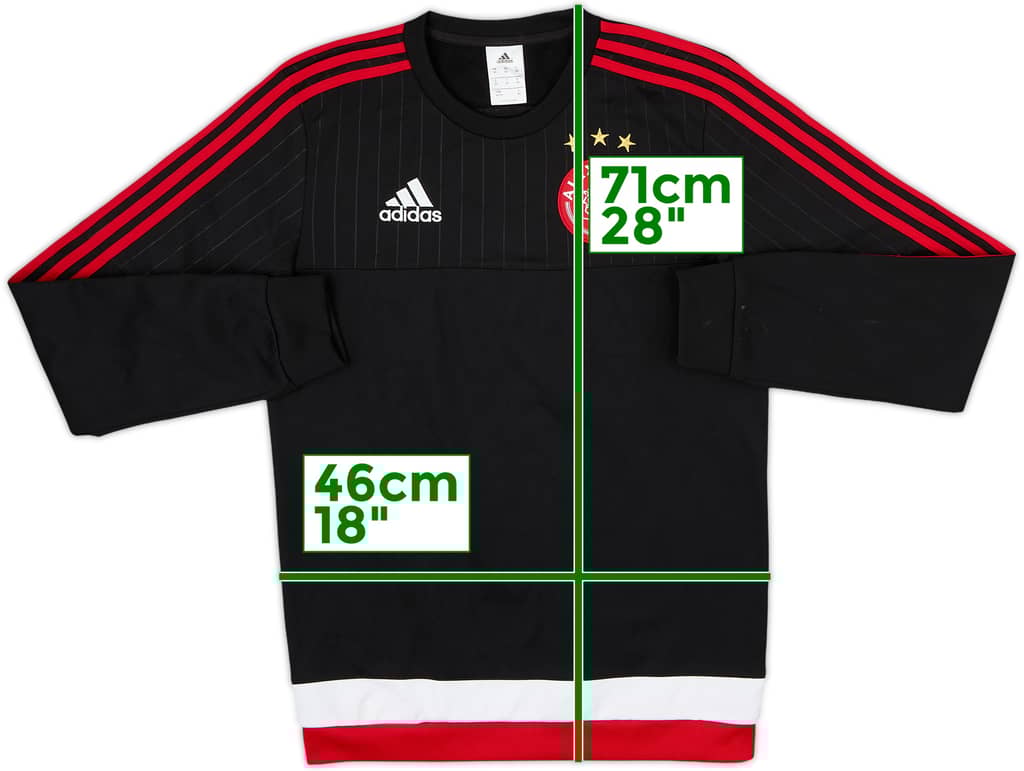 2015-16 Ajax adidas Sweat Top - 8/10 - (XS)