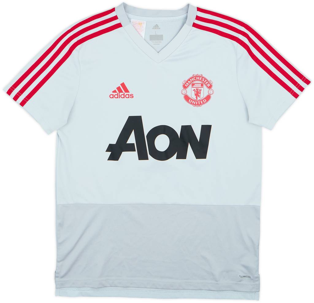 2018-19 Manchester United adidas Training Shirt - 9/10 - (L.Boys)