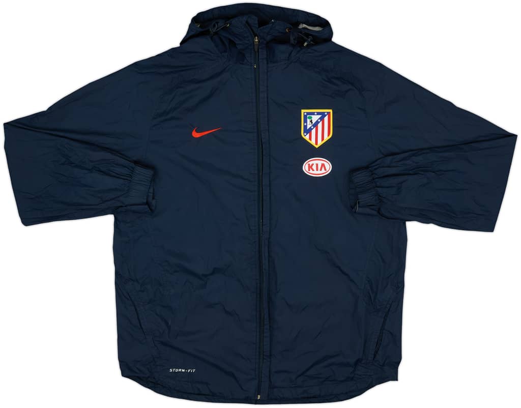 2010-11 Atletico Madrid Nike Hooded Track Jacket - 7/10 - (L)