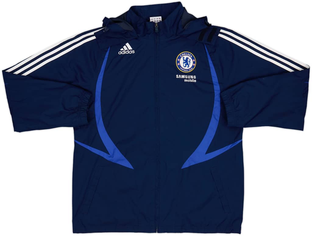 2007-08 Chelsea adidas Hooded Rain Jacket - 9/10 - (M)