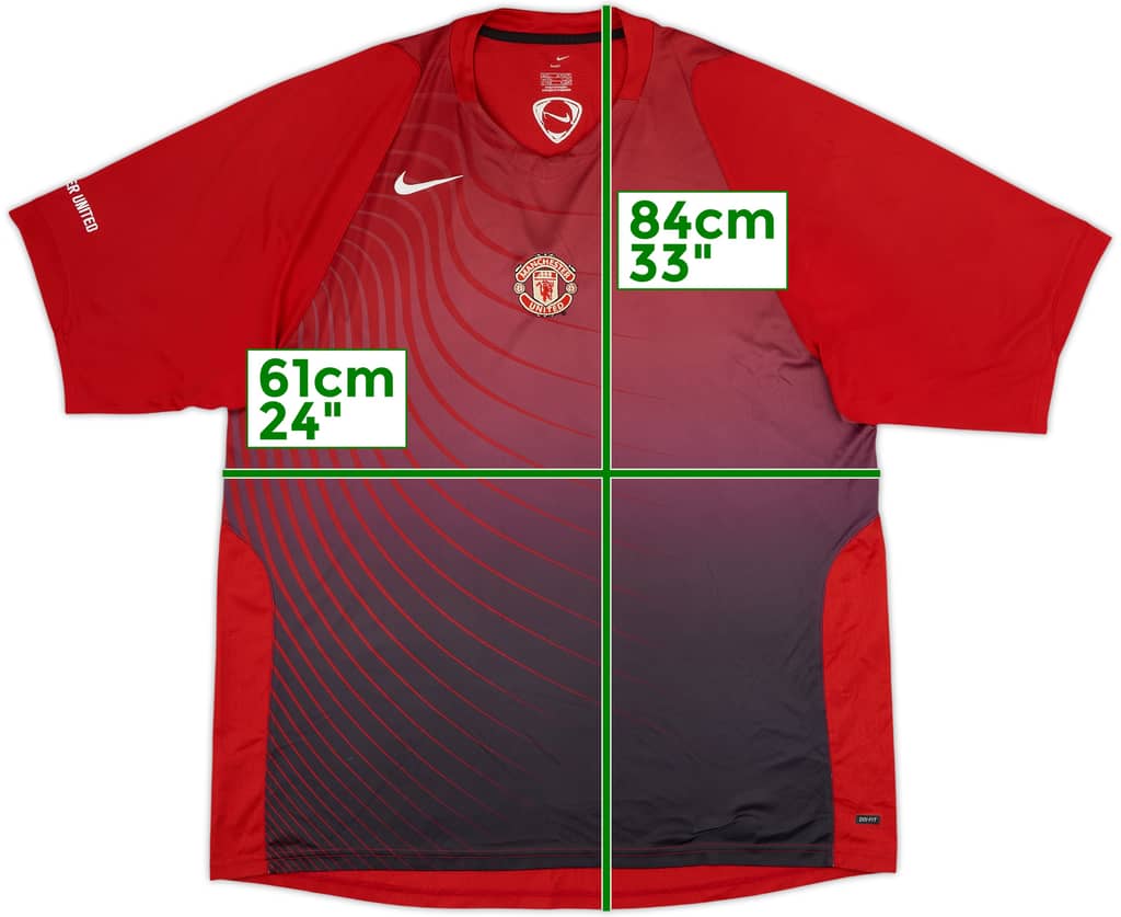 2006-07 Manchester United Nike Training Shirt - 9/10 - (XL)