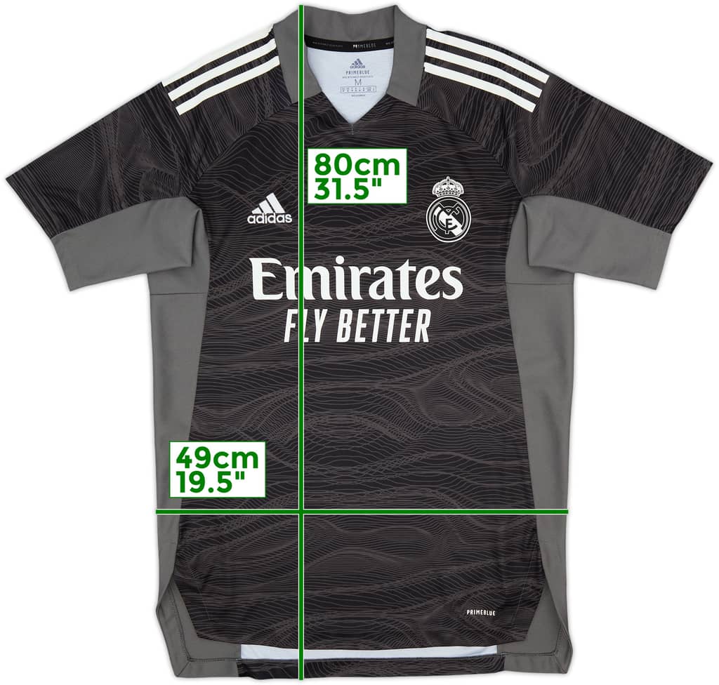 2021-22 Real Madrid GK S/S Shirt - 7/10 - (M)