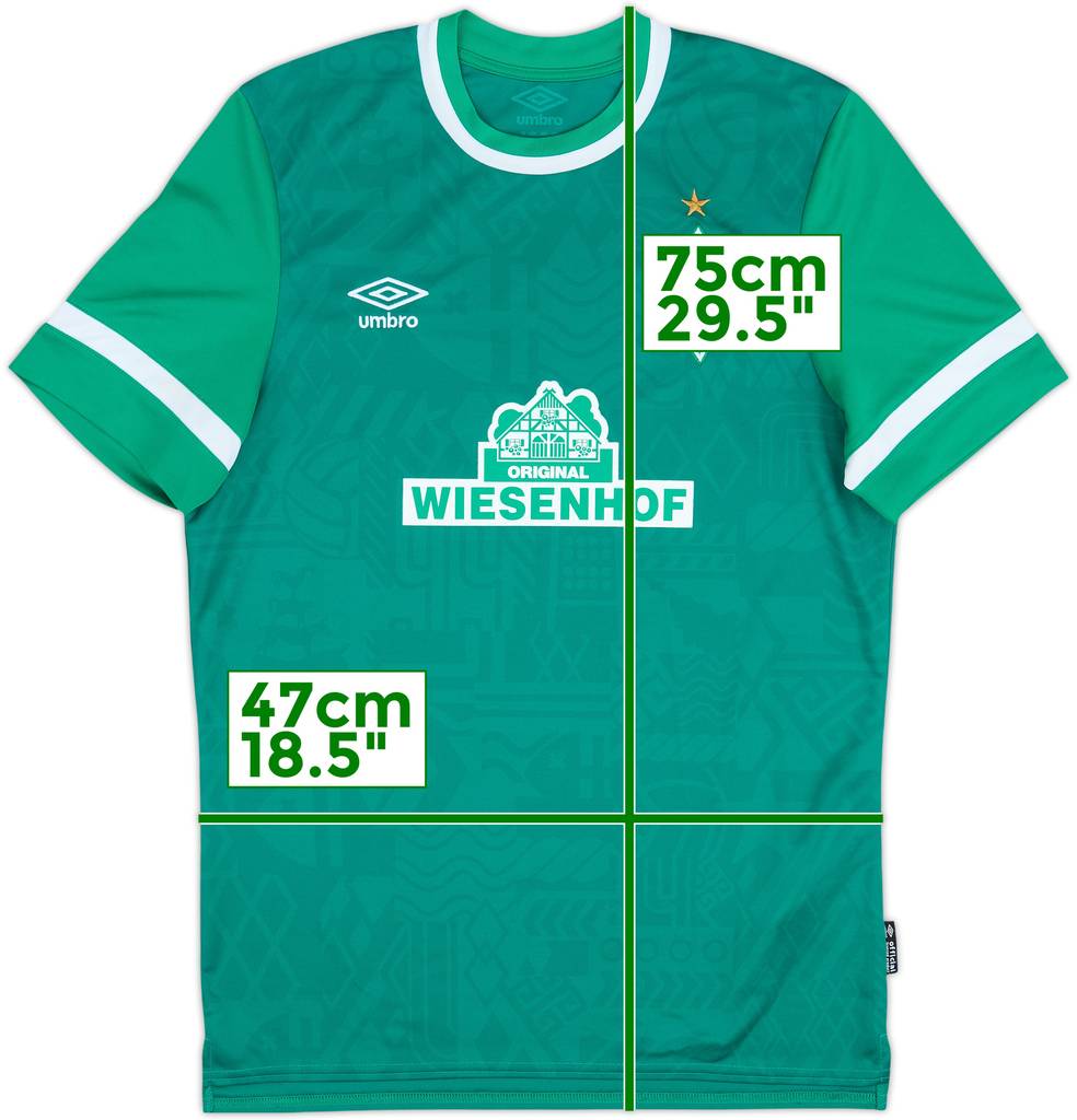 2021-22 Werder Bremen Home Shirt - 8/10 - (M)