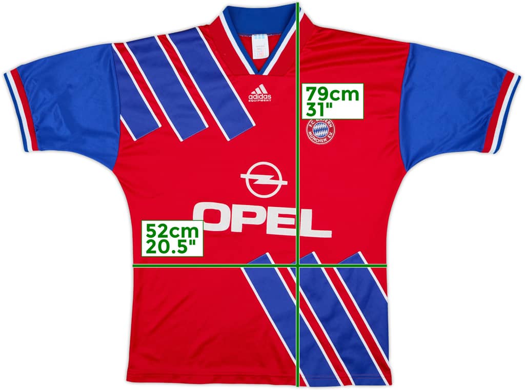 1993-95 Bayern Munich Home Shirt - 7/10 - (L/XL)