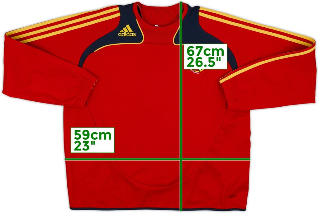 2008-09 Spain adidas Sweat Top - 8/10 - (XL)