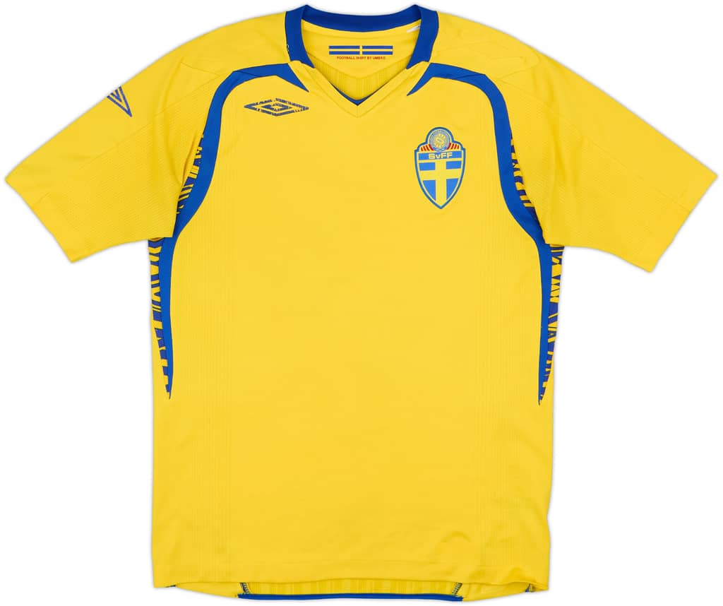 2007-09 Sweden Home Shirt - 4/10 - (S)