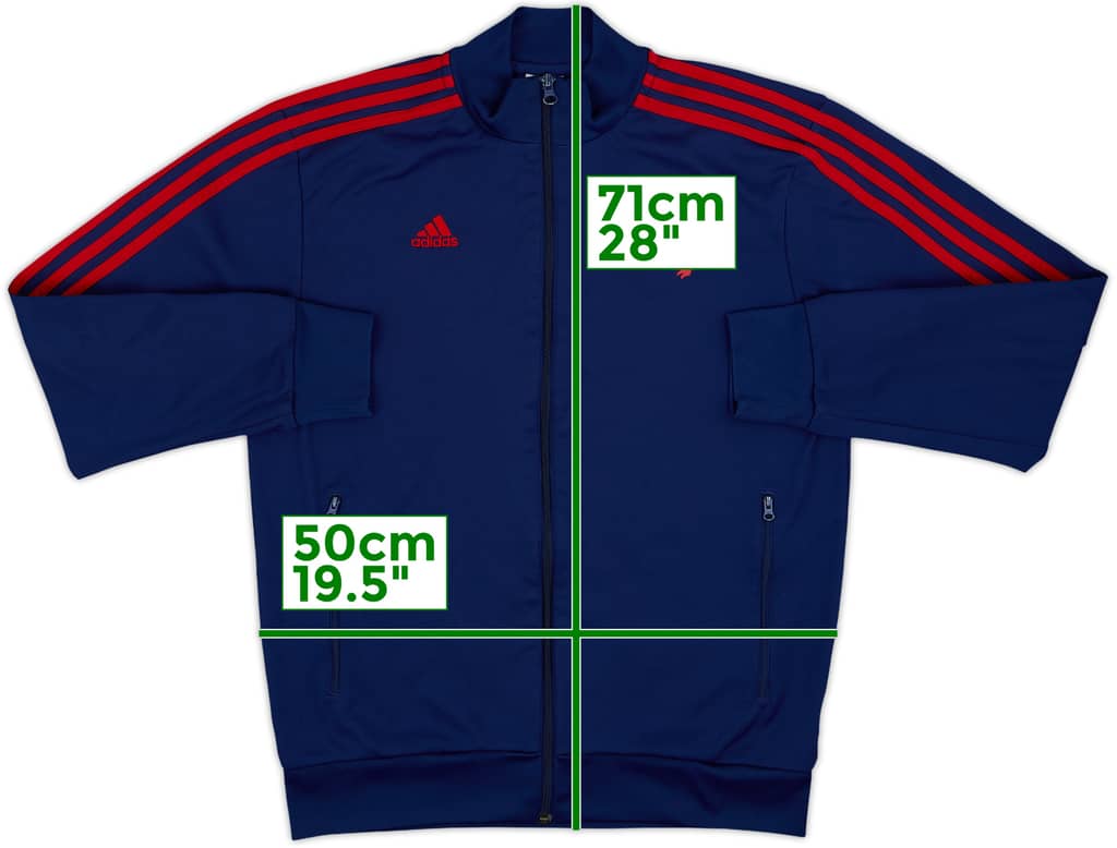 2013-14 Lyon adidas Track Jacket - 8/10 - (M)