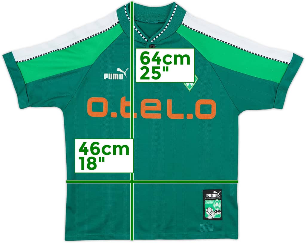 Camiseta de local del Werder Bremen 1997-99 - 8/10 - (M. Niños)