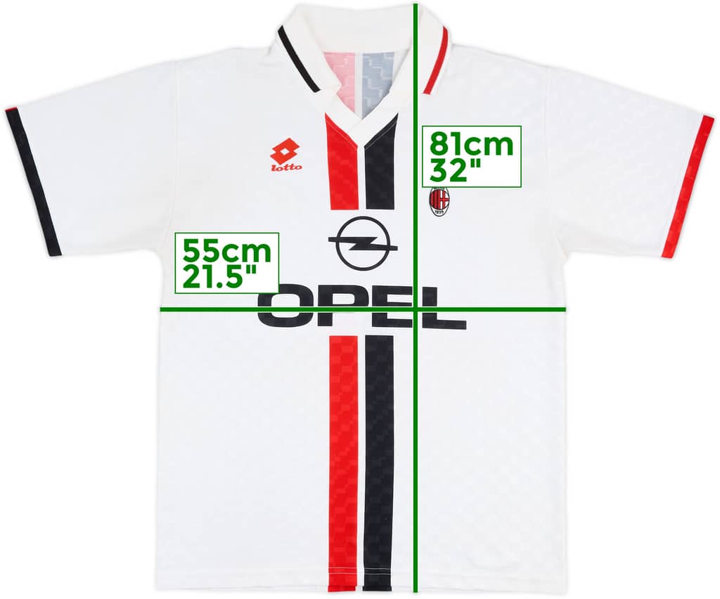 1995-96 AC Milan Away Shirt - 5/10 - (XL)