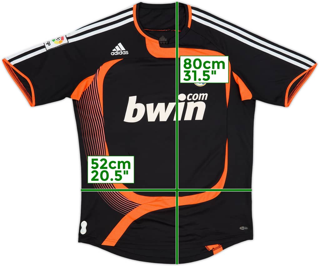 Camiseta de portero de manga corta del Real Madrid 2007-08 - 8/10 - (M)