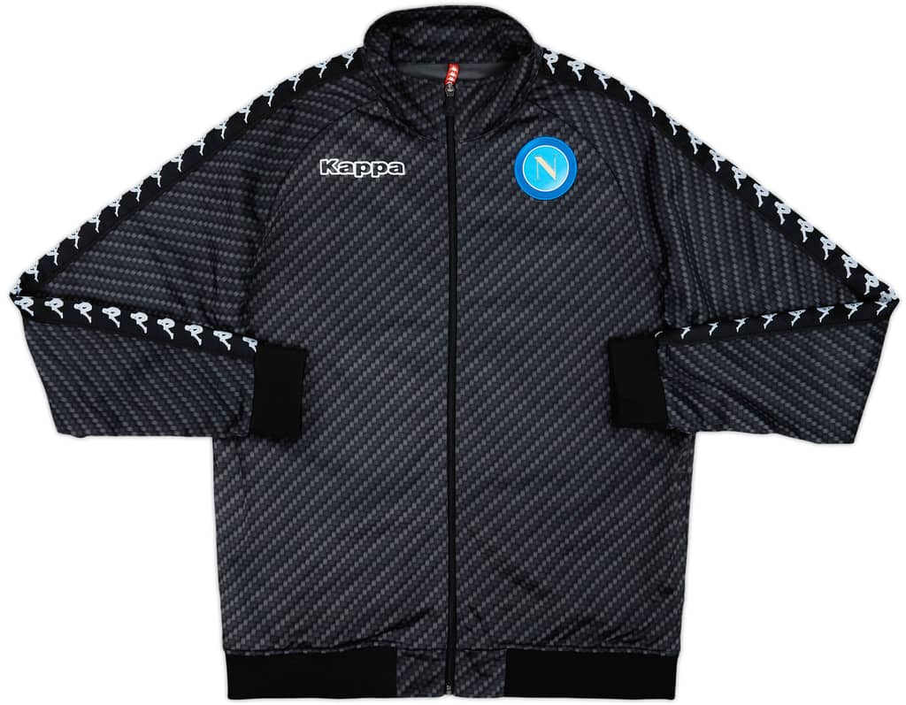 2017-18 Napoli Kappa Hooded Track Jacket - 6/10 - (L)