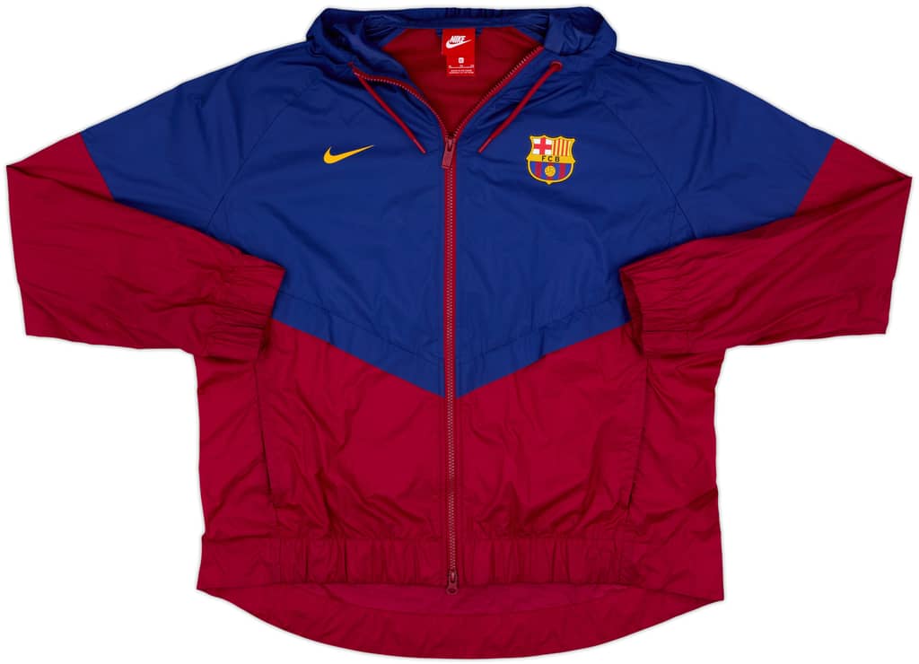 2017-18 Barcelona Nike Hooded Track Jacket - 10/10 - (XL)