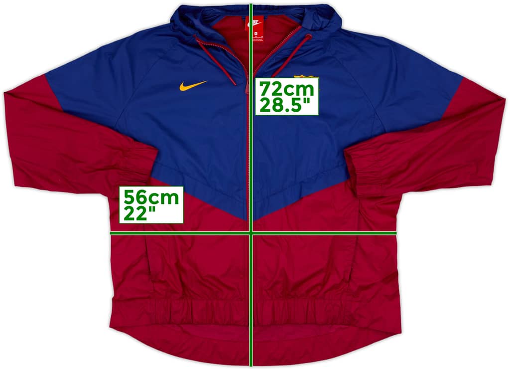 2017-18 Barcelona Nike Hooded Track Jacket - 10/10 - (XL)