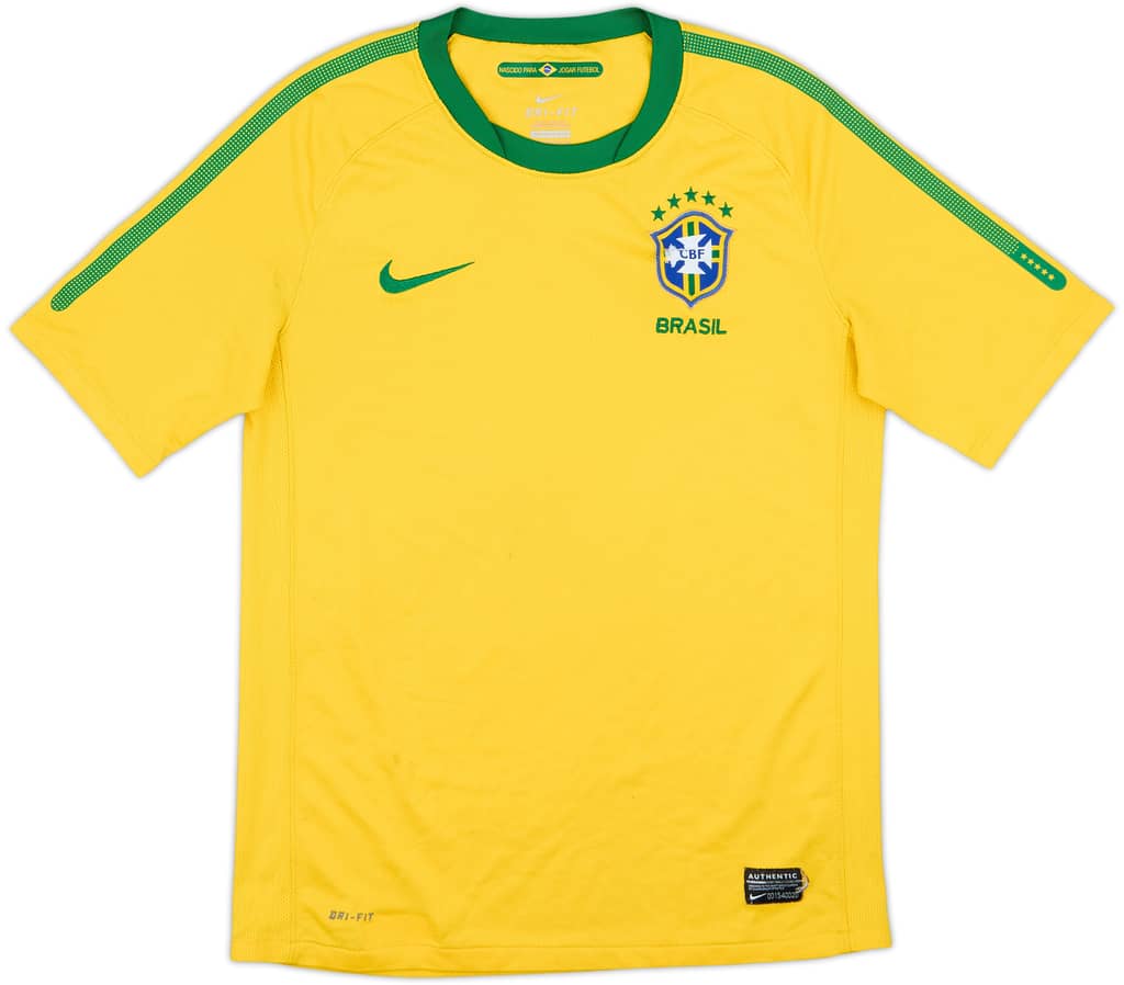 2010-11 Brazil Home Shirt - 6/10 - (L.Boys)