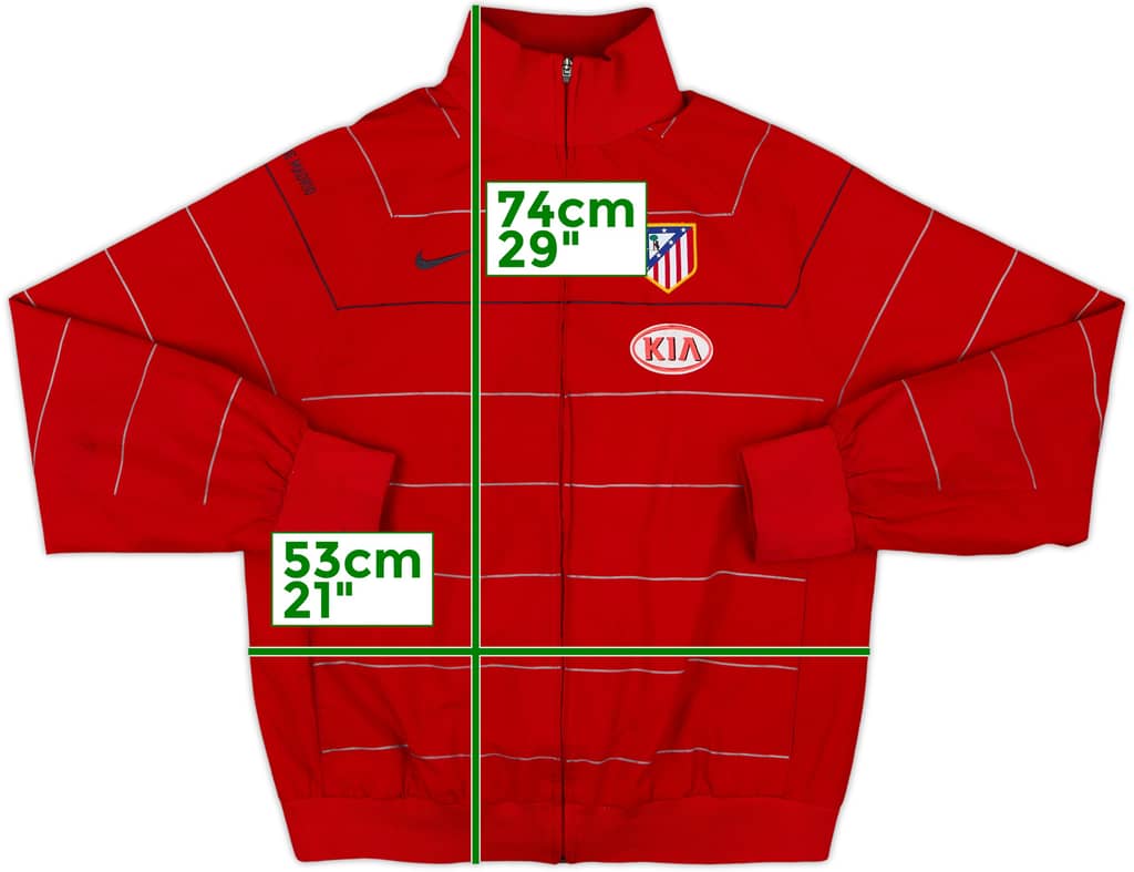 2008-09 Atletico Madrid Nike Track Jacket - 8/10 - (M)