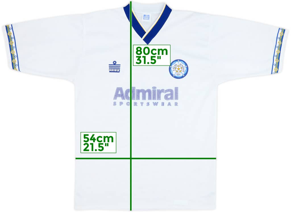 1992-93 Leeds United Home Shirt - 7/10 - (L)