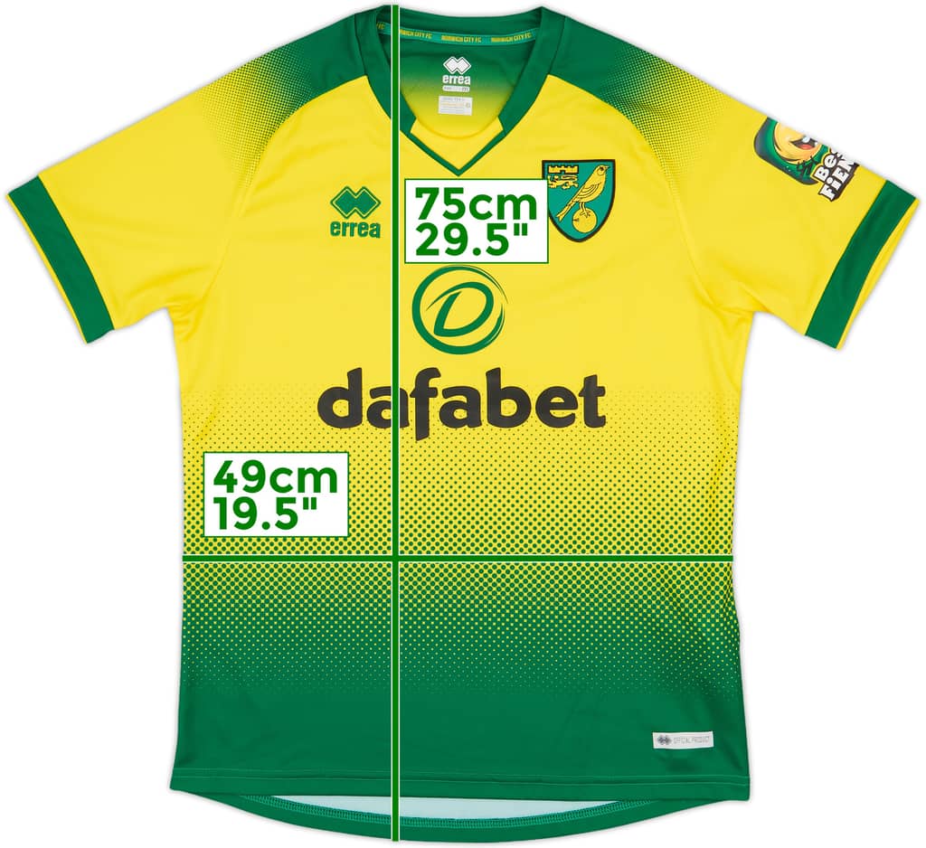 2019-20 Norwich Home Shirt - 9/10 - (M)