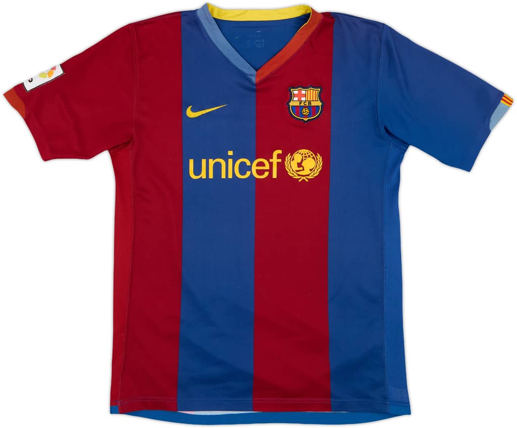 2006-07 Barcelona Home Shirt - 6/10 - (XL.Boys)