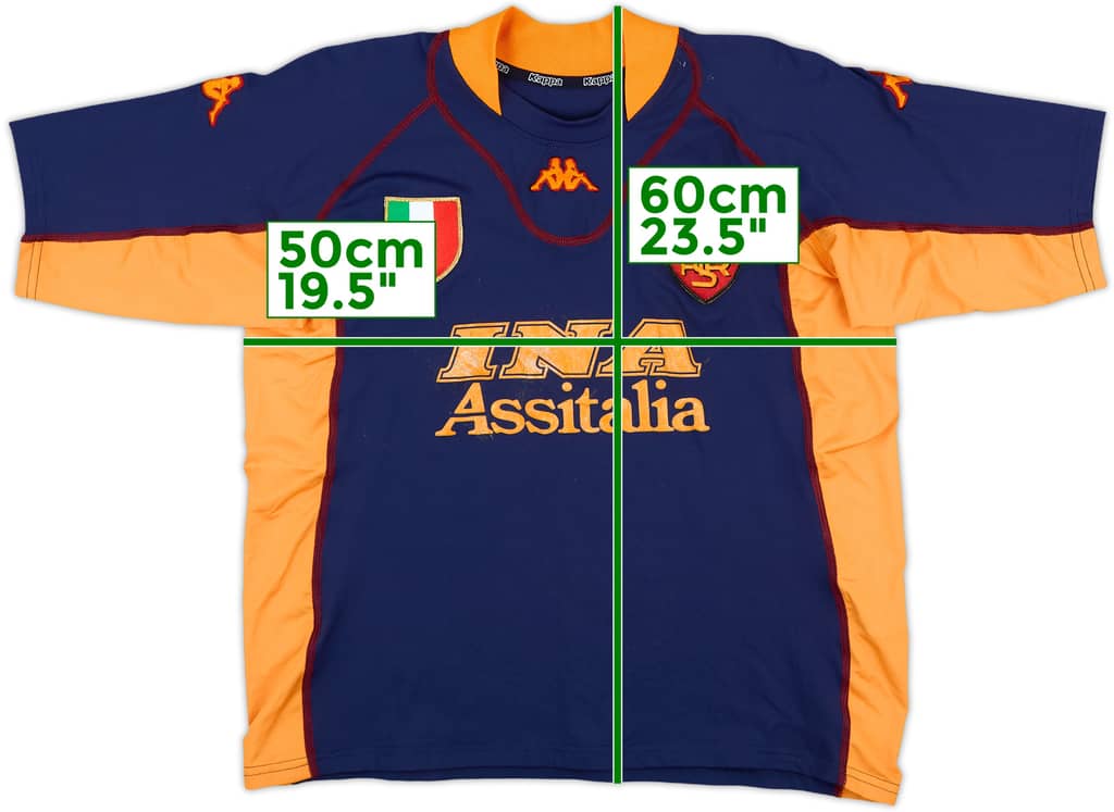 2001-02 Roma Third Shirt - 4/10 - (XL.Boys)