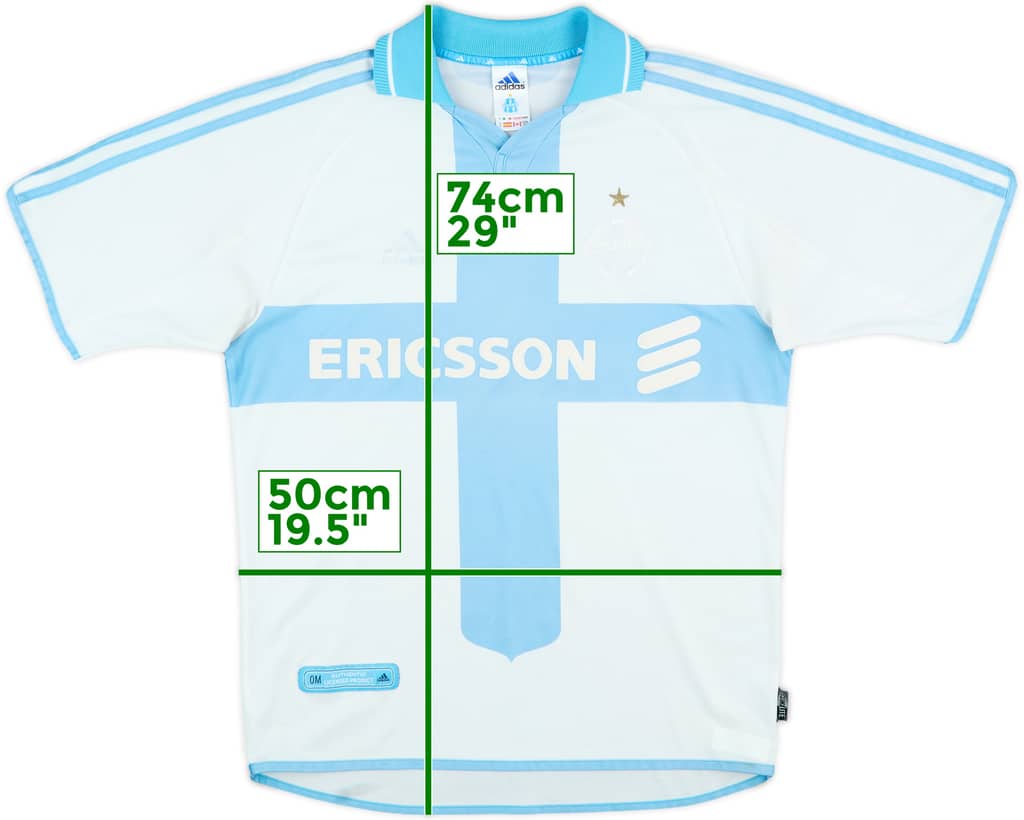 2000-01 Olympique Marseille Home Shirt - 4/10 - (S)