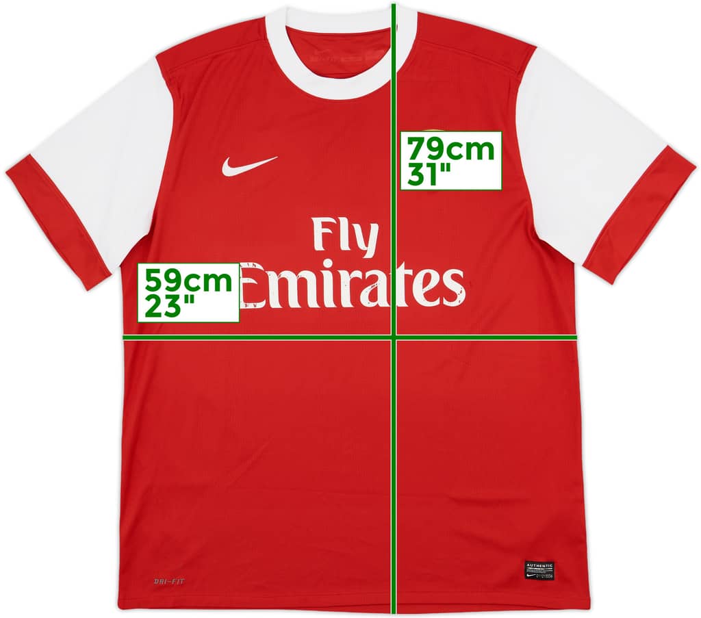 2010-11 Arsenal Home Shirt - 5/10 - (XL)
