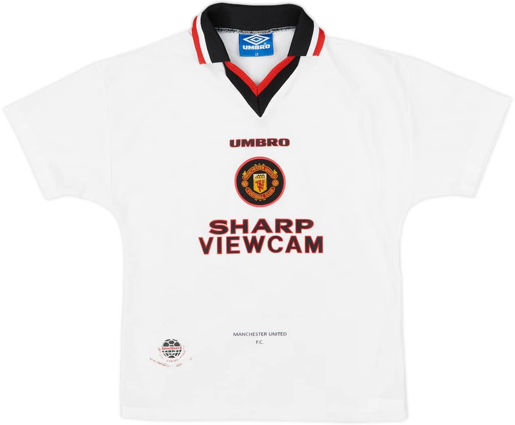 1996-97 Manchester United Away Shirt - 8/10 - (L.Boys)