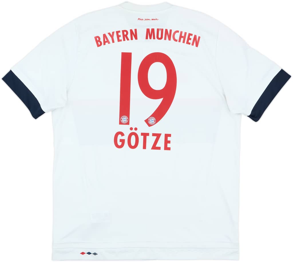 2015-16 Bayern Munich Away Shirt Gotze #19 - 7/10 - (XL)