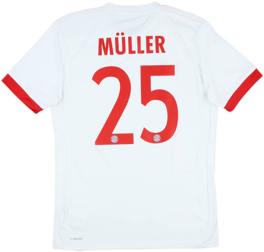 2017-18 Bayern Munich European Third Shirt Muller #25 - 7/10 - (S)