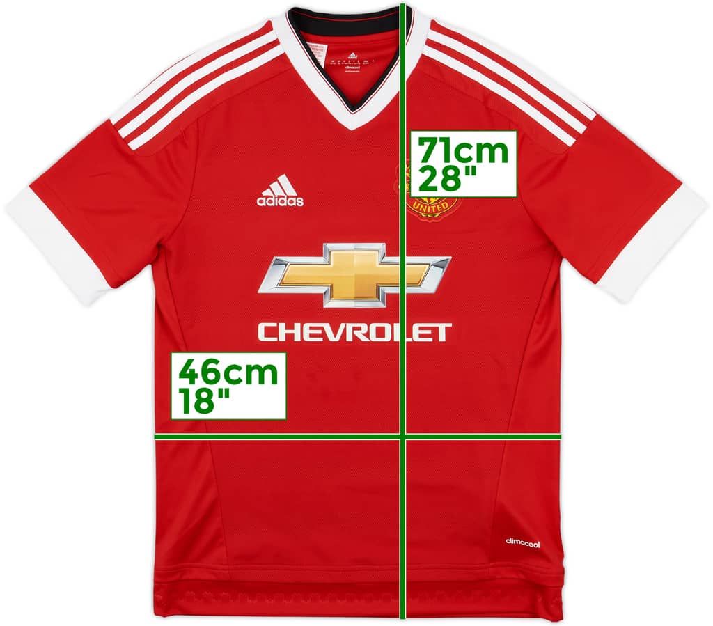 2015-16 Manchester United Home Shirt - 8/10 - (XL.Boys)