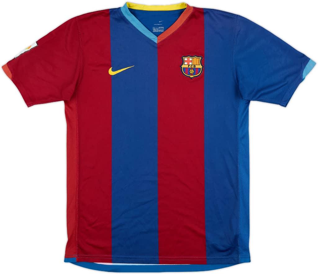 2006-07 Barcelona Home Shirt - 6/10 - (XL.Boys)