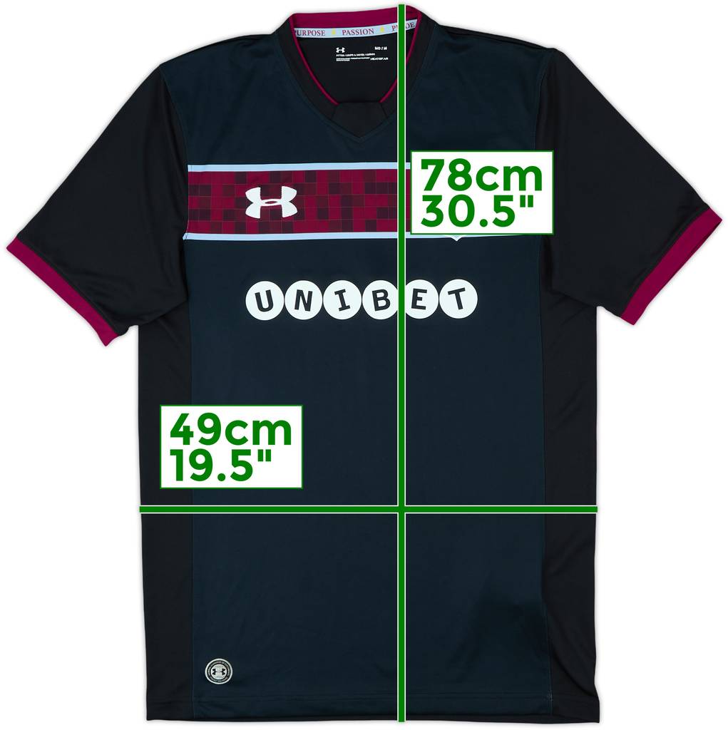 2017-18 Aston Villa Away Shirt - 9/10 - (M)