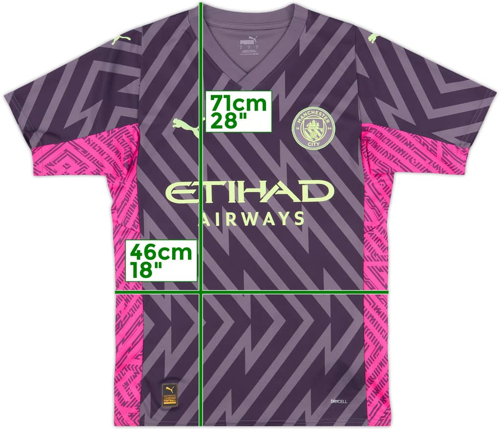 2023-24 Manchester City GK S/S Shirt - 8/10 - (S)