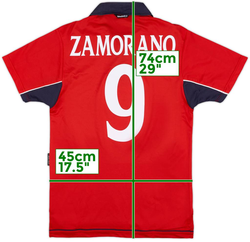 2000-01 Chile Home Shirt Zamorano #9 - 10/10 - (S)