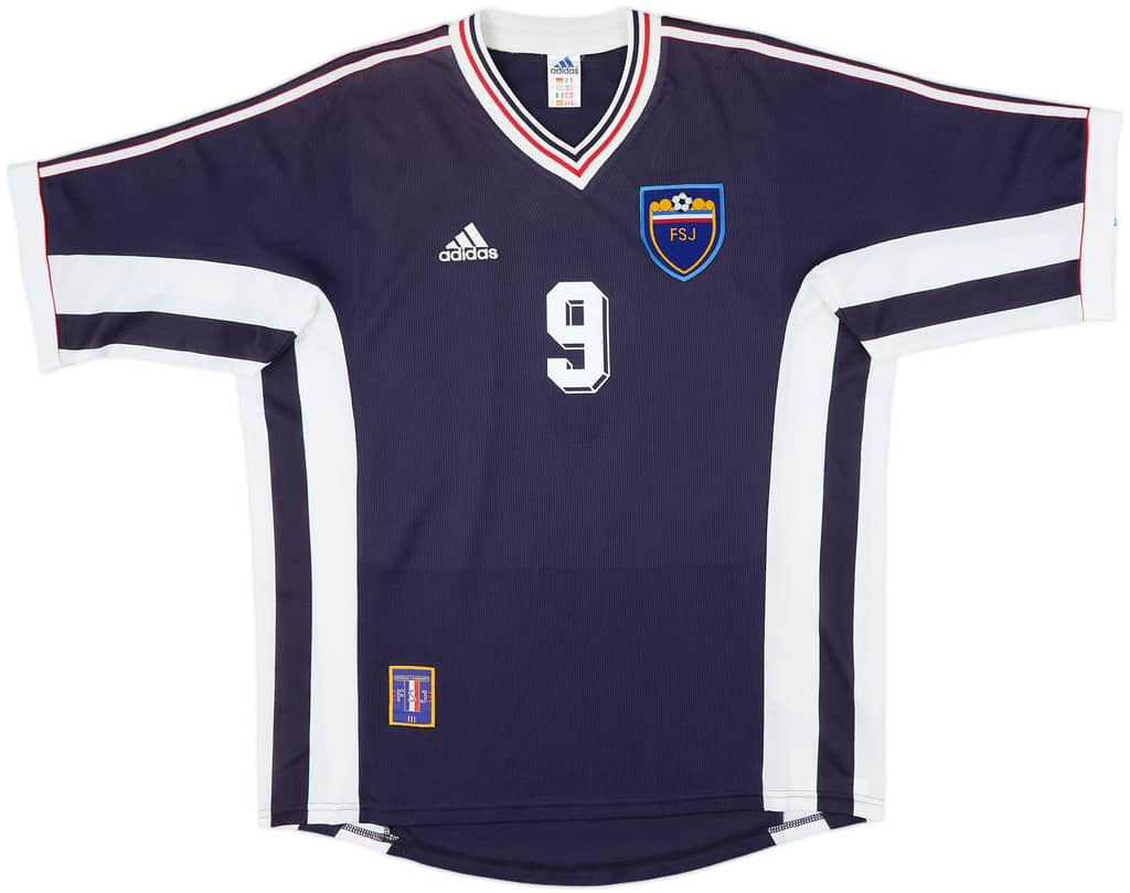 1998-99 Yugoslavia Home Shirt Mijatovic #9 - 10/10 - (L)