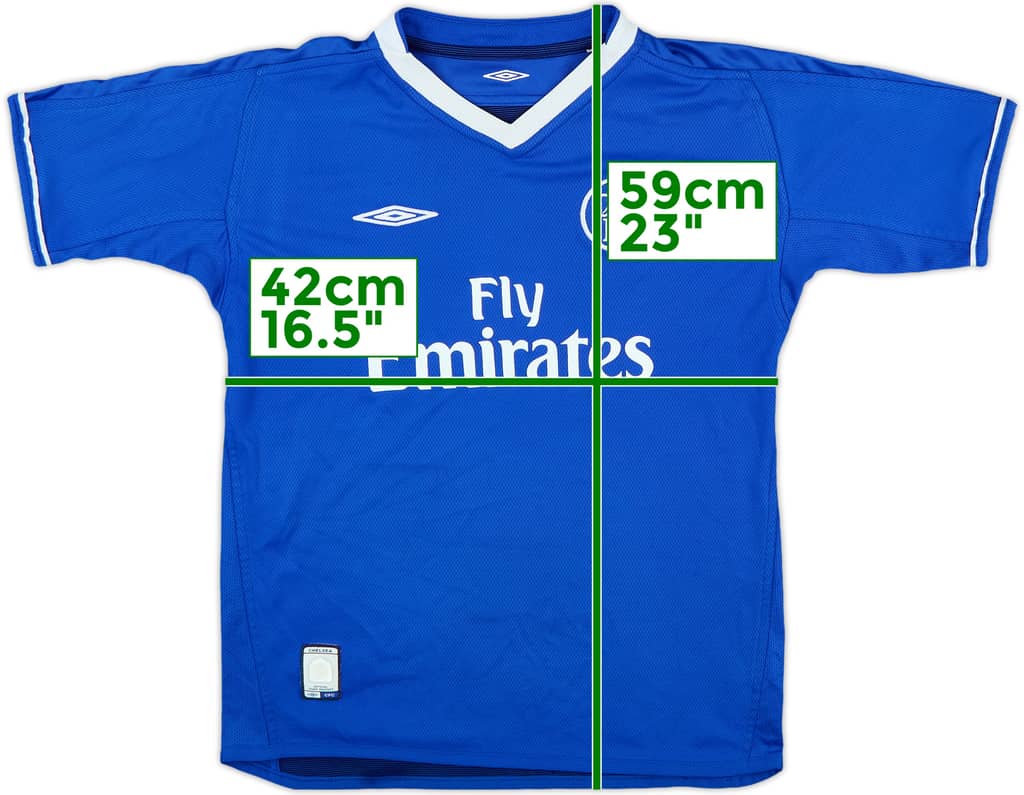 2003-05 Chelsea Home Shirt - 9/10 - (L.Boys)