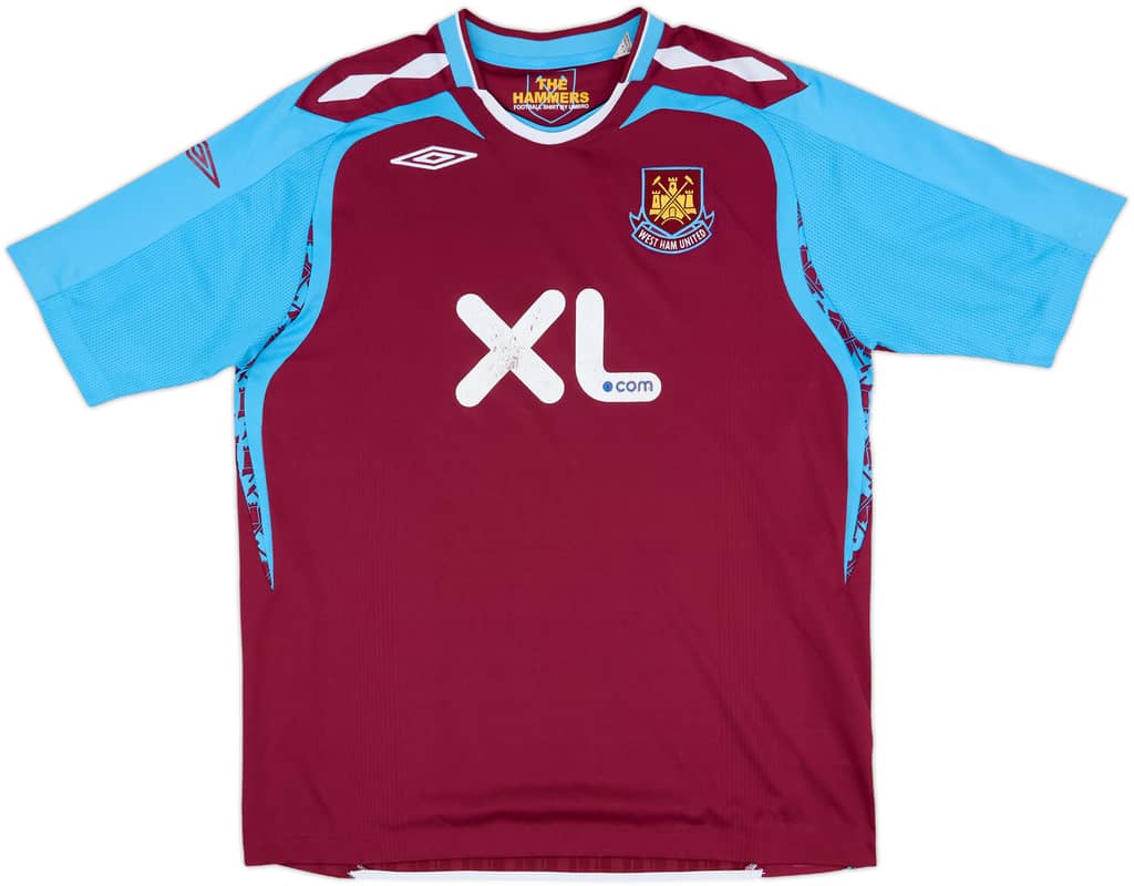 2007-08 West Ham Home Shirt - 5/10 - (XL)