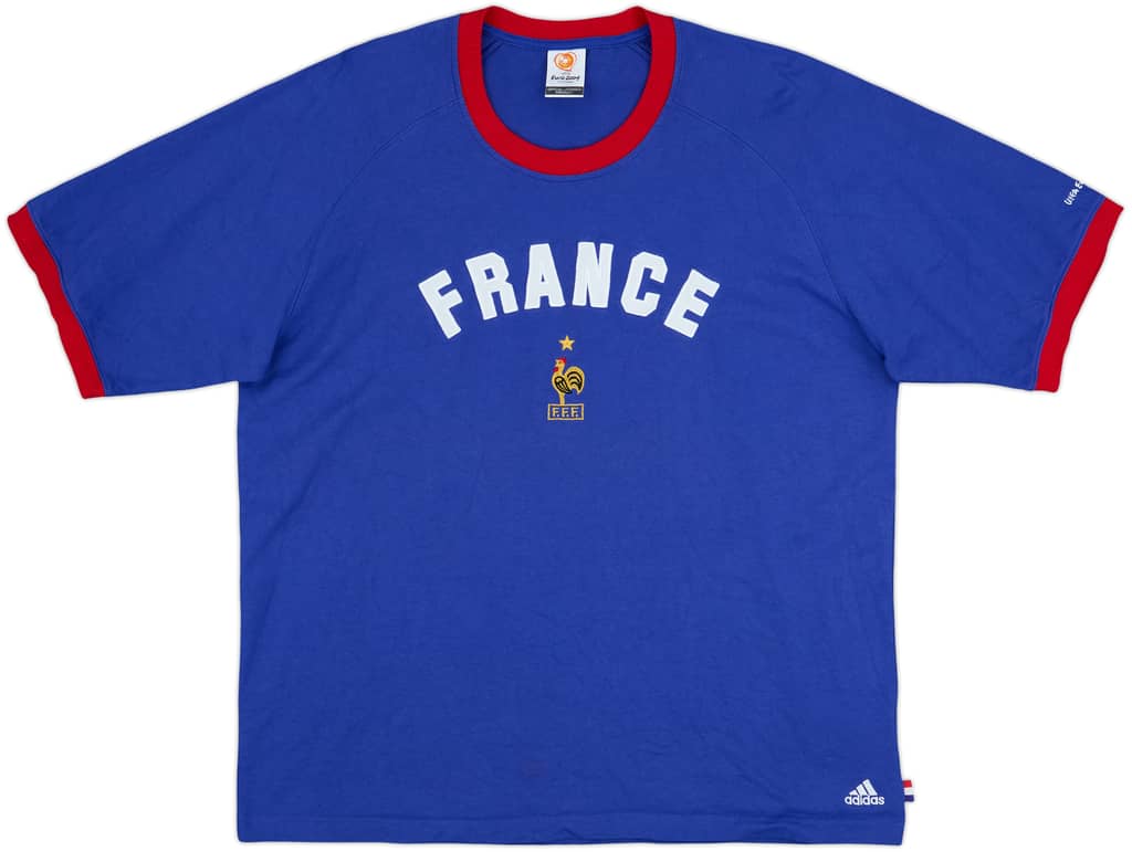 2004-05 France adidas Euros Tee - 9/10 - (XL)