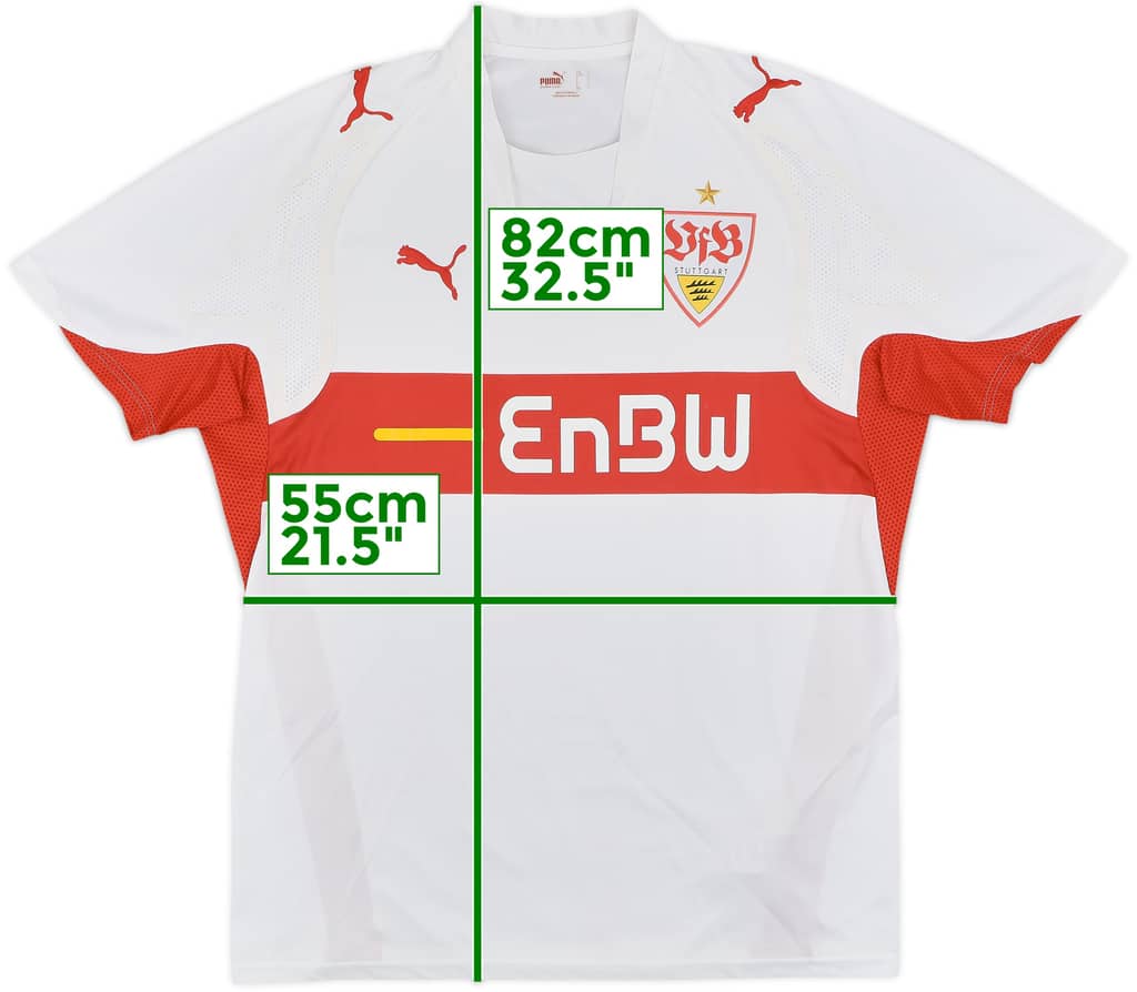 2007-08 Stuttgart Home Shirt - 8/10 - (L)