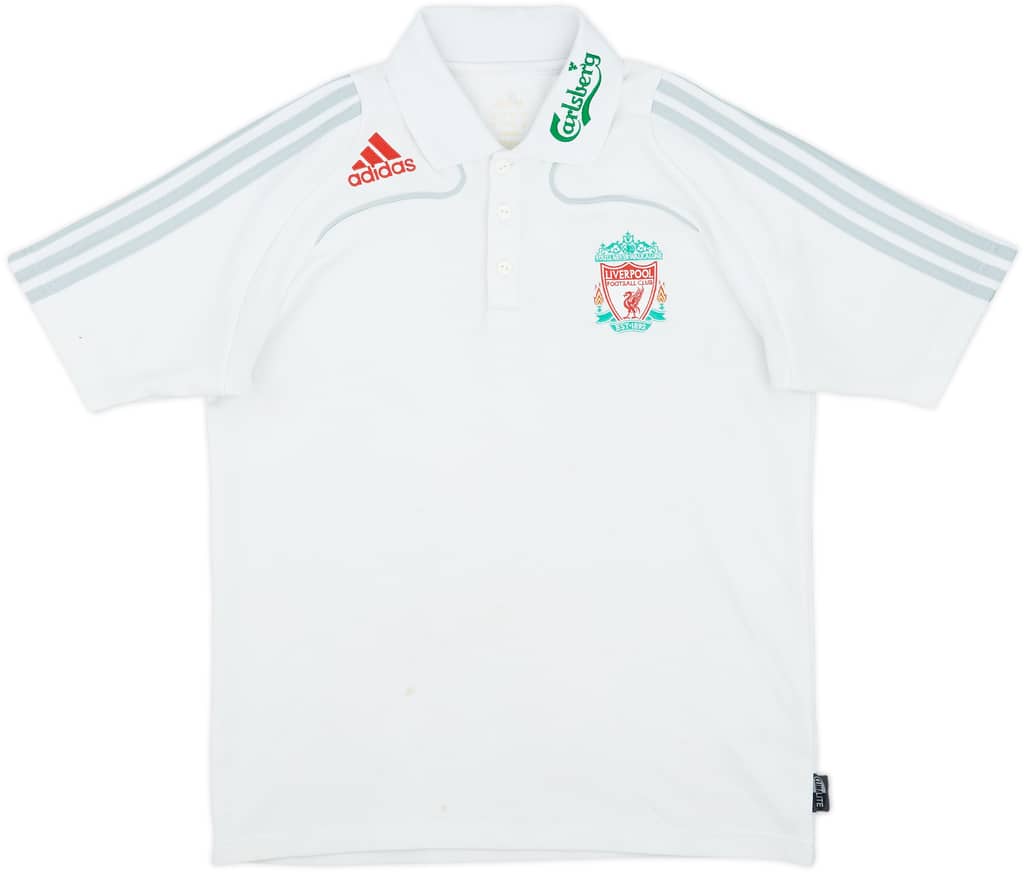 2008-09 Liverpool adidas Polo Shirt - 6/10 - (M)