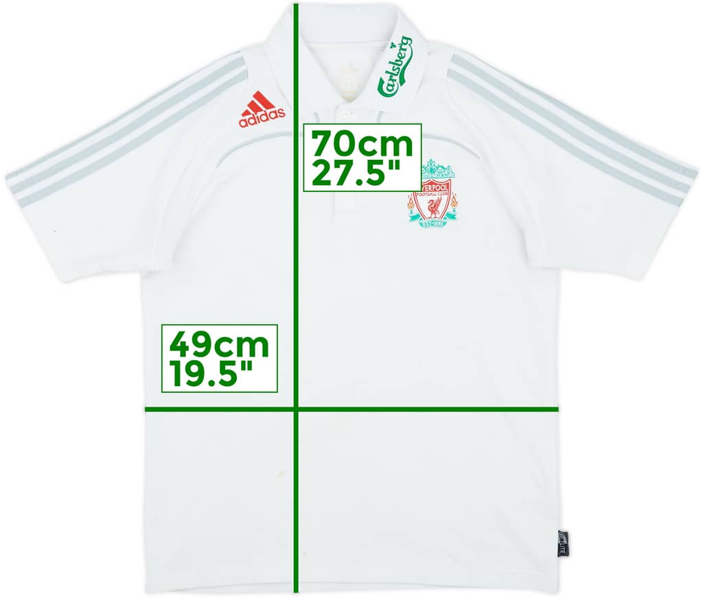 2008-09 Liverpool adidas Polo Shirt - 6/10 - (M)