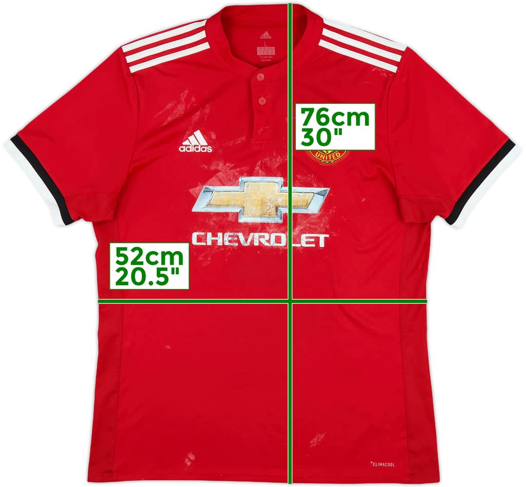 2017-18 Manchester United Home Shirt - 4/10 - (L)