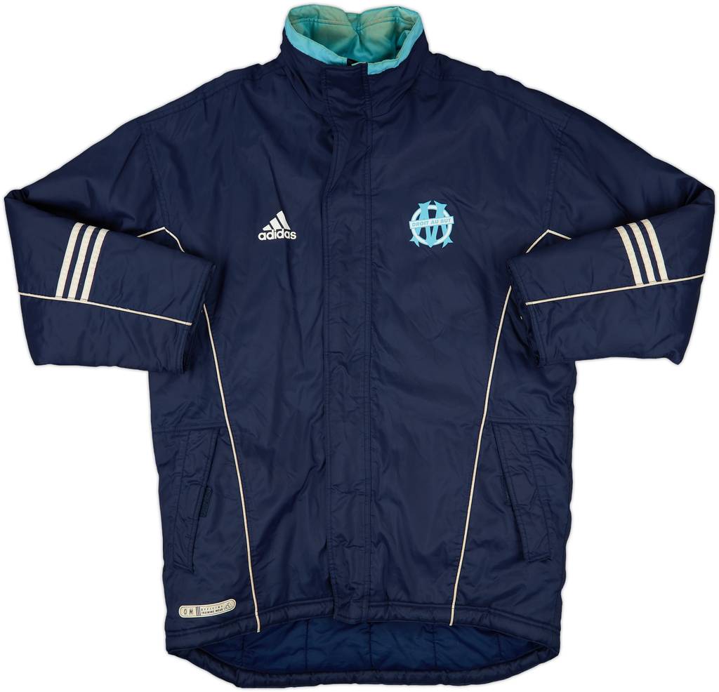 2000-01 Olympique Marseille adidas Padded Bench Coat - 5/10 - (M/L)