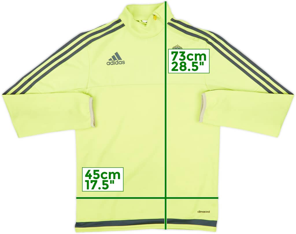 2015-16 Real Madrid adidas 1/4 Zip Training Top - 8/10 - (XS)