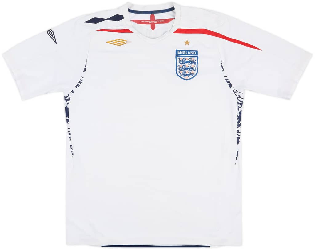 2007-09 England Home Shirt - 5/10 - (L)