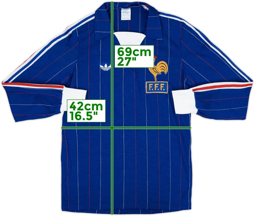 1980-82 France Home L/S Shirt - 9/10 - (S)