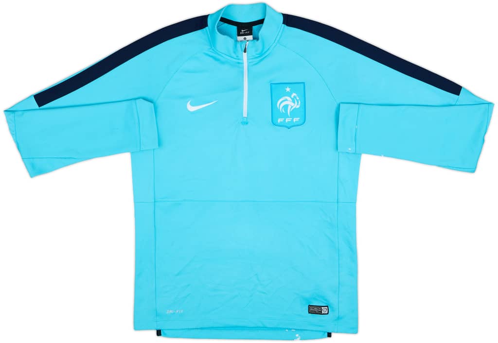 2015-16 France Nike 1/4 Zip Drill Top - 5/10 - (M)