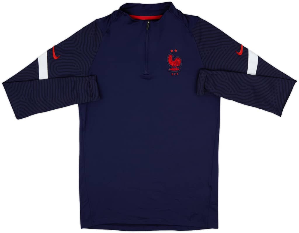 2020-22 France Nike 1/4 Zip Drill Top - 9/10 - (S)